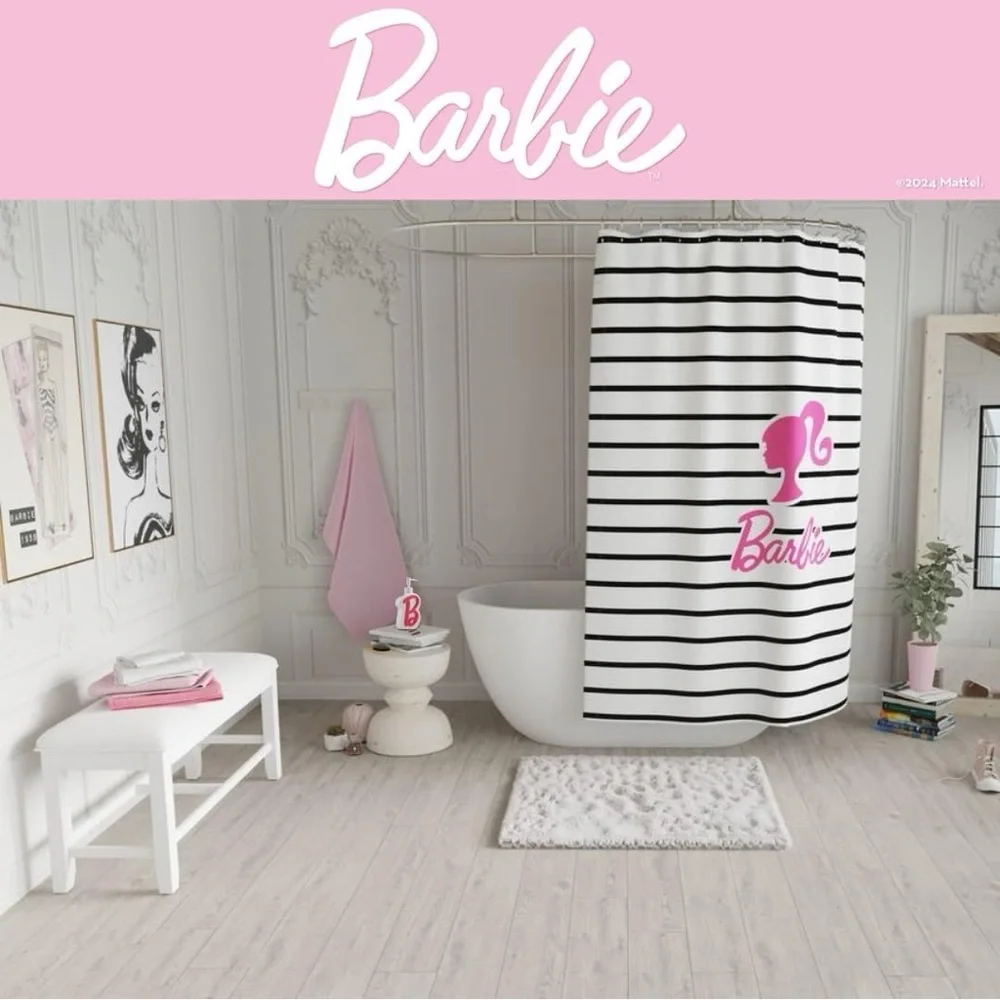 Official Barbie Pink “B” Monogram Soap/Lotion Dispenser – 11.69 oz